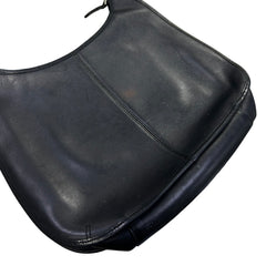 Vintage 90s Coach Ergo Pocket Black Leather Hobo Bag