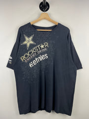 Vintage Etnies Skateboard Rockstar Energy Drink Black Tee