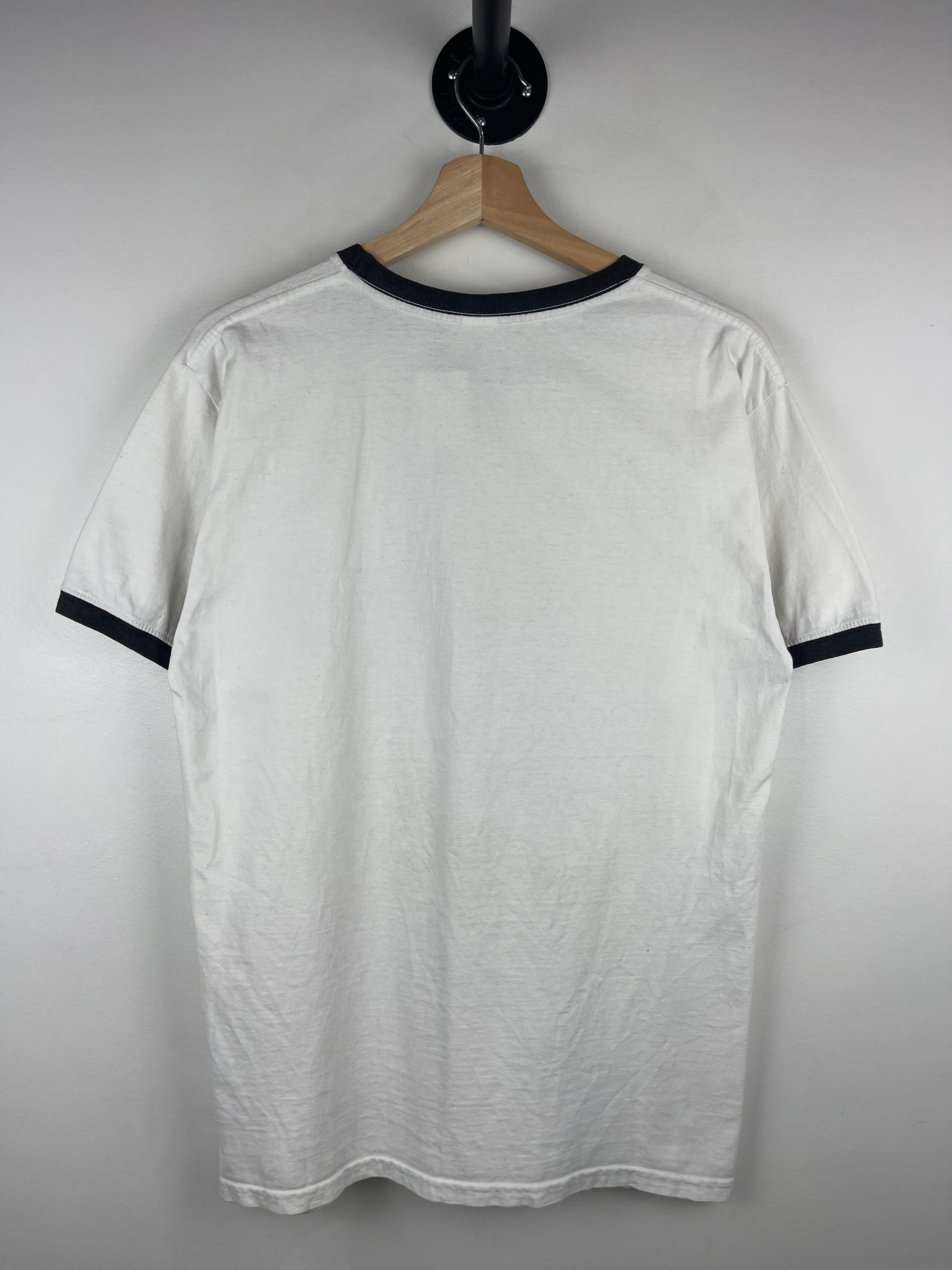 Vintage I Bet Gambling Comedy White Ringer Tee