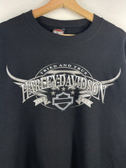 Vintage Harley Davidson Tried And True Black Crewneck