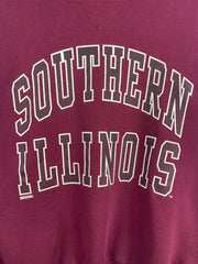 Vintage 90s Russell Athletic Southern Illinois Burgundy Crewneck