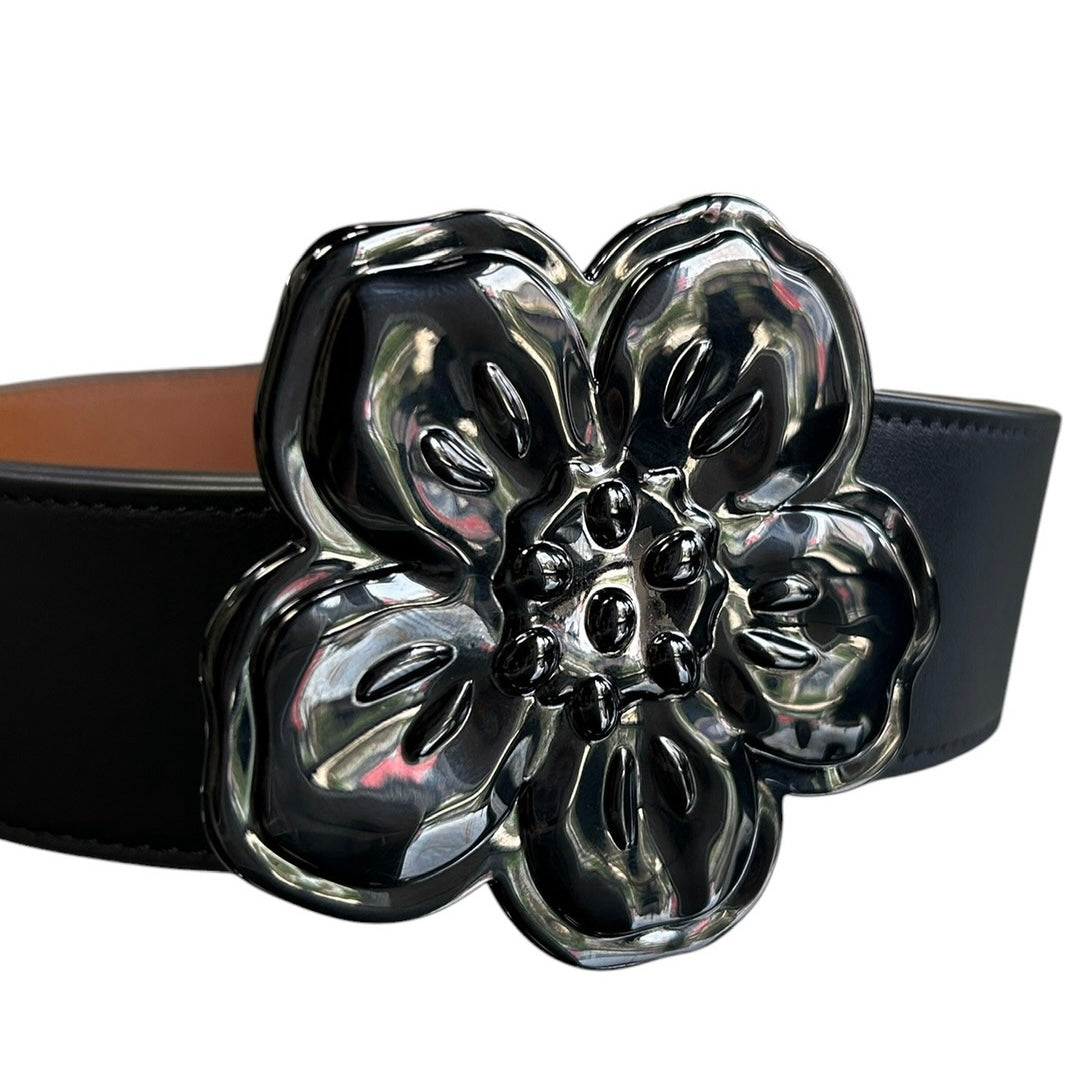 Kenzo Boke Flower Reversible Leather Belt