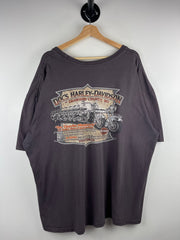 Vintage Harley Davidson Motorcycle Wisconsin Dark Grey Tee
