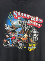 Vintage 90s Sturgis Rally Black Hills Black Tee