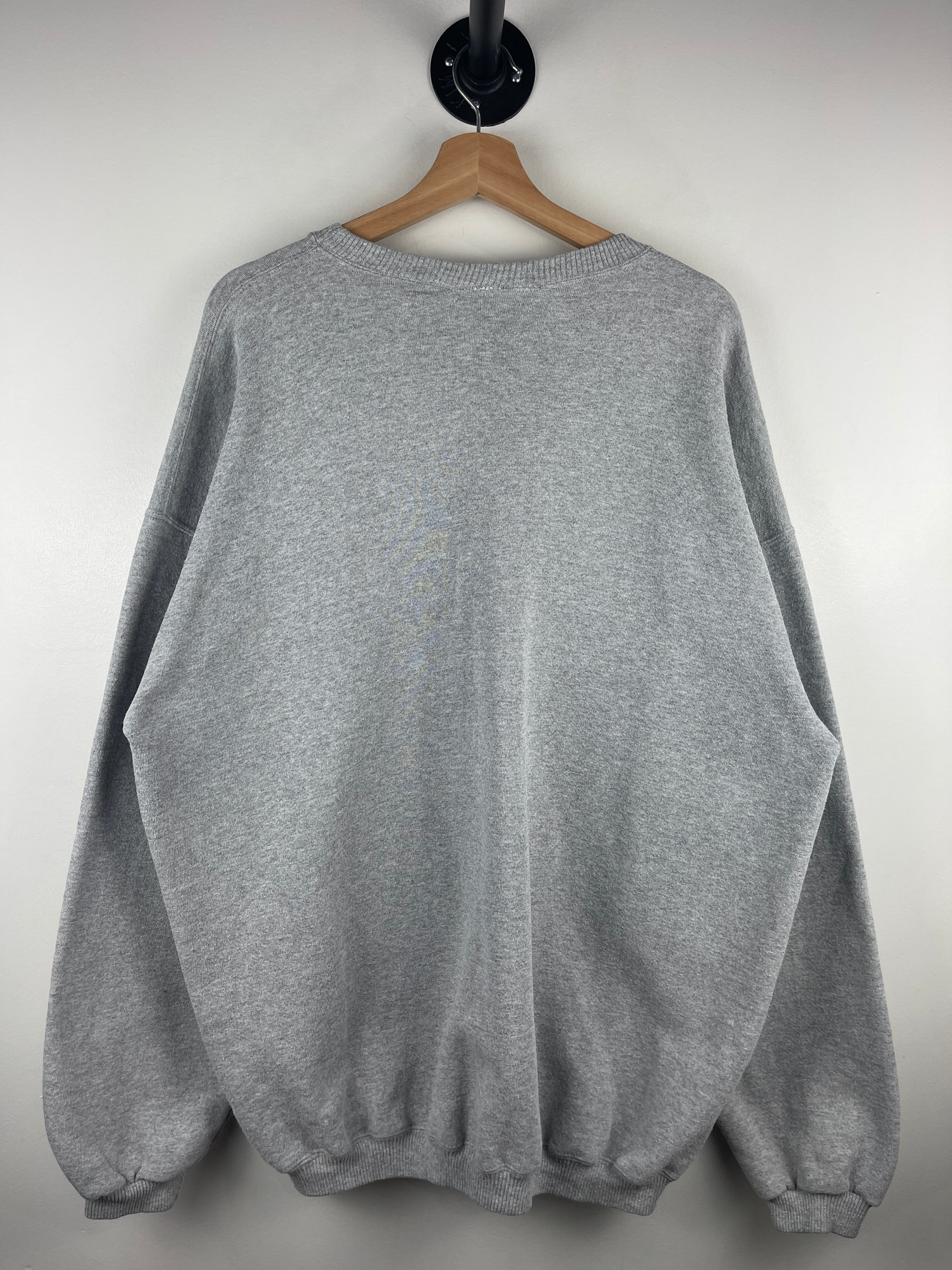 Vintage 90s West Virginia Embroidered Grey Crewneck