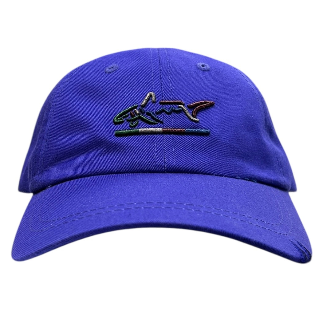 Vintage Greg Norman Shark Golf Purple Strapback Hat