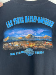 Vintage Harley Davidson Lightning Eagle Las Vegas Nevada Black Long Sleeve