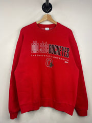 Vintage 90s Salem Ohio State University Buckeyes Red Crewneck