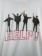 Vintage 90s The Beatles Help! I Need Somebody White Tee
