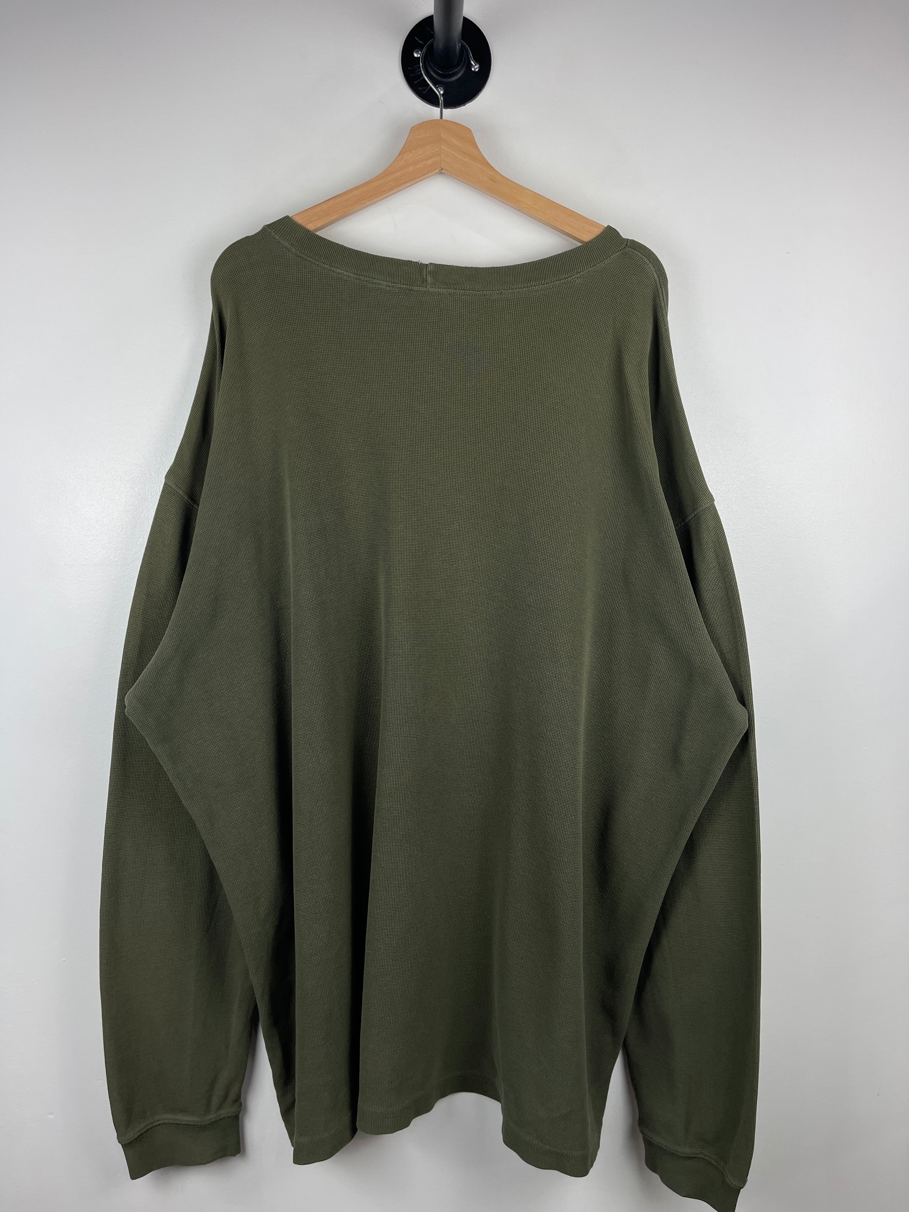 Vintage Carhartt Patch Green Thermal Long Sleeve