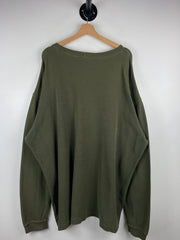 Vintage Carhartt Patch Green Thermal Long Sleeve