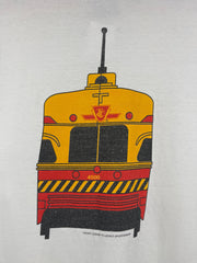 Vintage 90s Toronto Train TTC White Tee