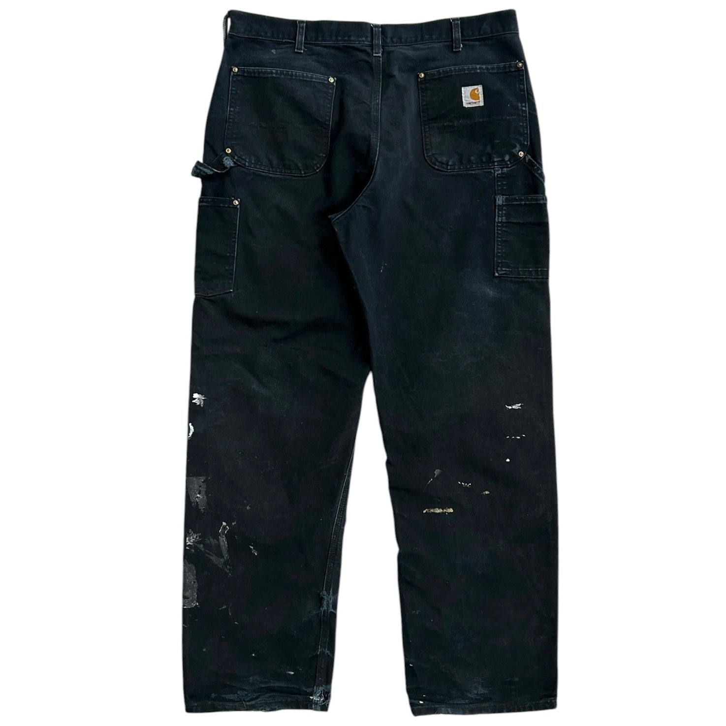 Vintage Carhartt Double Knee Thrashed Black Work Pants