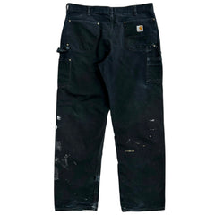 Vintage Carhartt Double Knee Thrashed Black Work Pants
