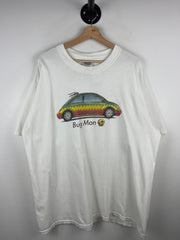 Vintage 90s Volkswagen Beatle Bug Mon Jamaica White Tee