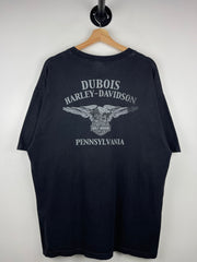 Vintage Harley Davidson Pin Up Girl Pennsylvania Black Tee