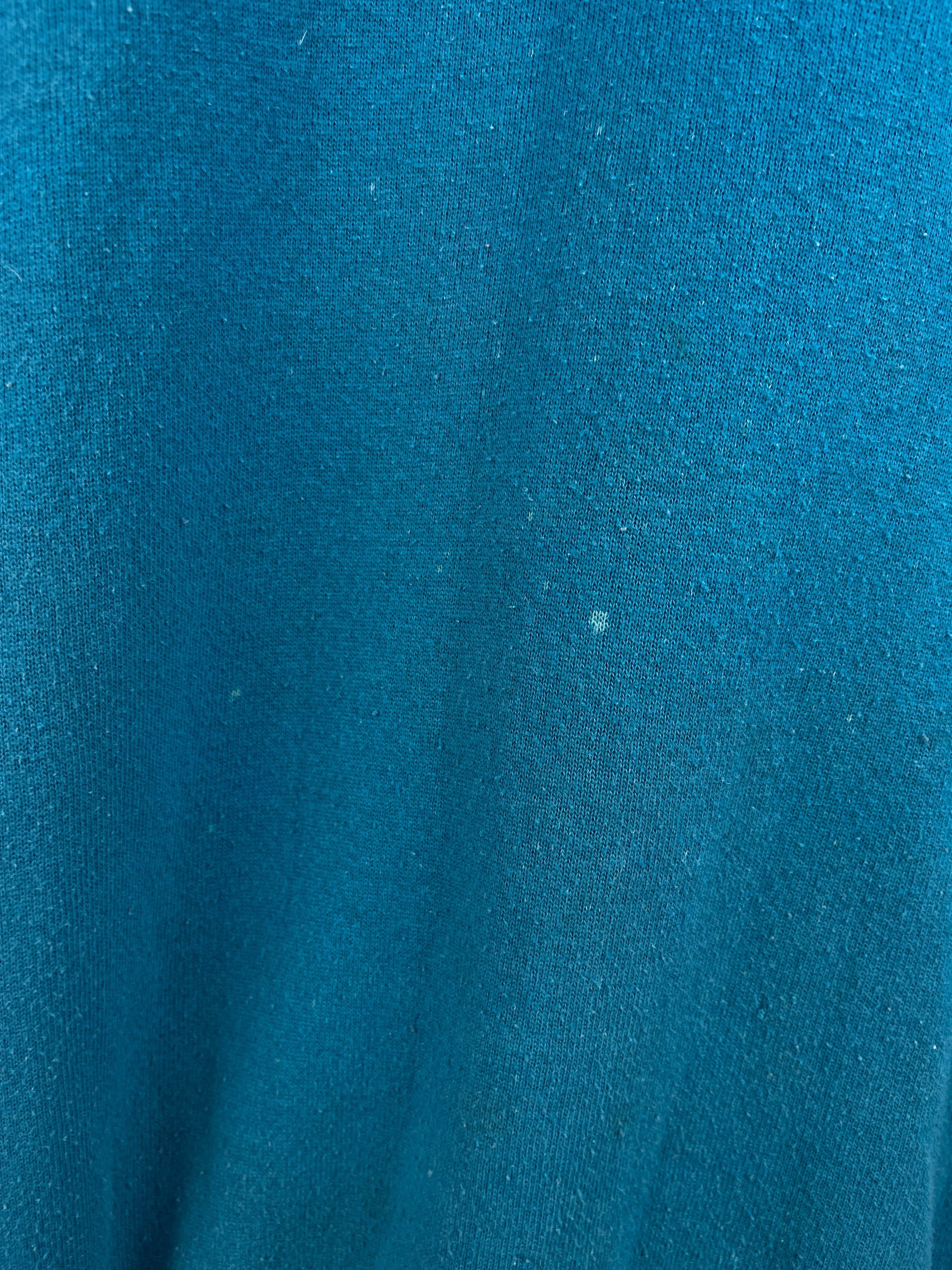 Vintage 90s Tultex Blank Teal Crewneck