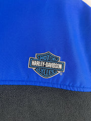Vintage Harley Davidson Pennsylvania Blue & Black Quarter Zip Fleece Sweater