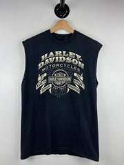 Vintage Harley Davidson Dubois Pennsylvania Black Cut Off Tank Top