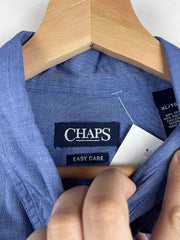 Vintage Chaps Blue Long Sleeve Button Up Shirt