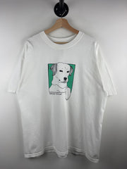 Vintage Labrador Retriever Dog Portrait White Tee