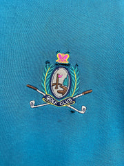 Vintage 90s Wilson Golf Club Embroidered Teal Crewneck