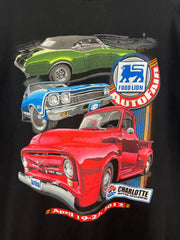 Vintage Food Lion Auto Fair Black Cut Off Tank Top