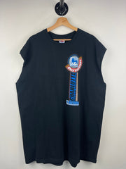 Vintage Food Lion Auto Fair Black Cut Off Tank Top