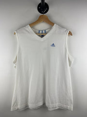 Vintage Adidas White Women's Tank Top