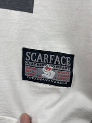 Vintage 90s Scarface Tony Montana Portrait Movie Promo White Tee