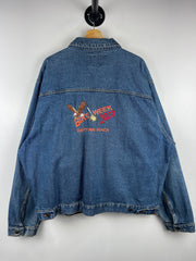 Vintage Bike Week Daytona Beach Embroidered Blue Denim Jacket
