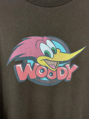 Vintage 90s Woody Woodpecker Brown Tee