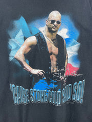Vintage 90s WWF Stone Cold Steve Austin University Skull Black Tee