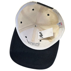 Vintage 90s Women Want Me Fish Fear Me White Snapback Hat