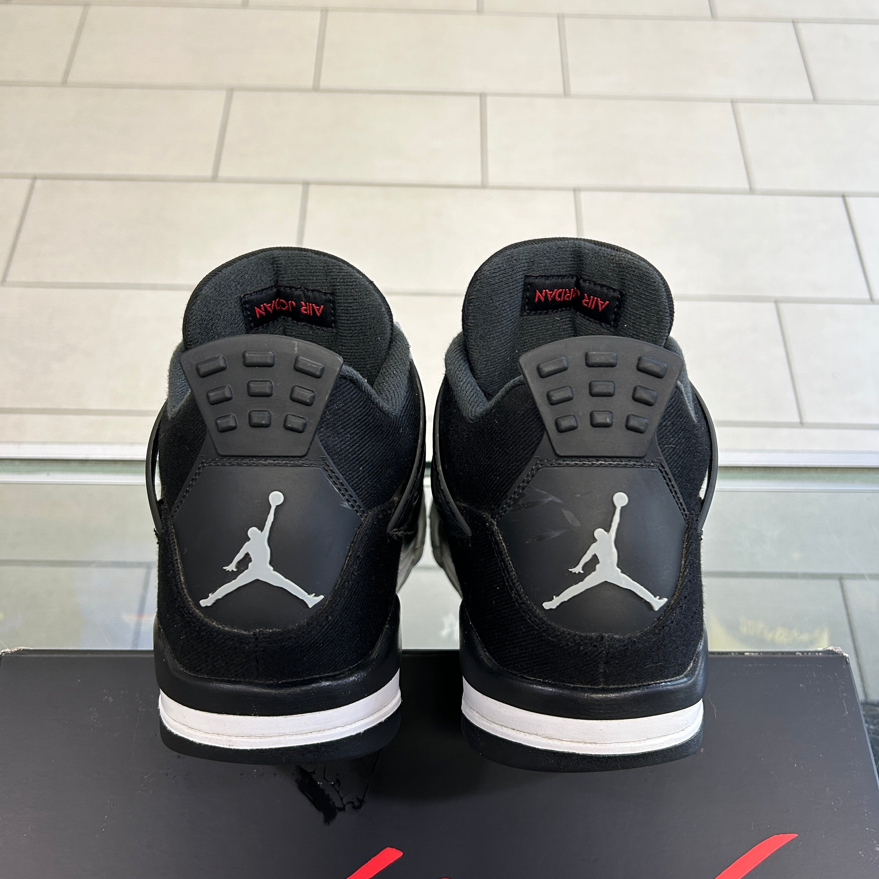 Jordan 4 Black Canvas