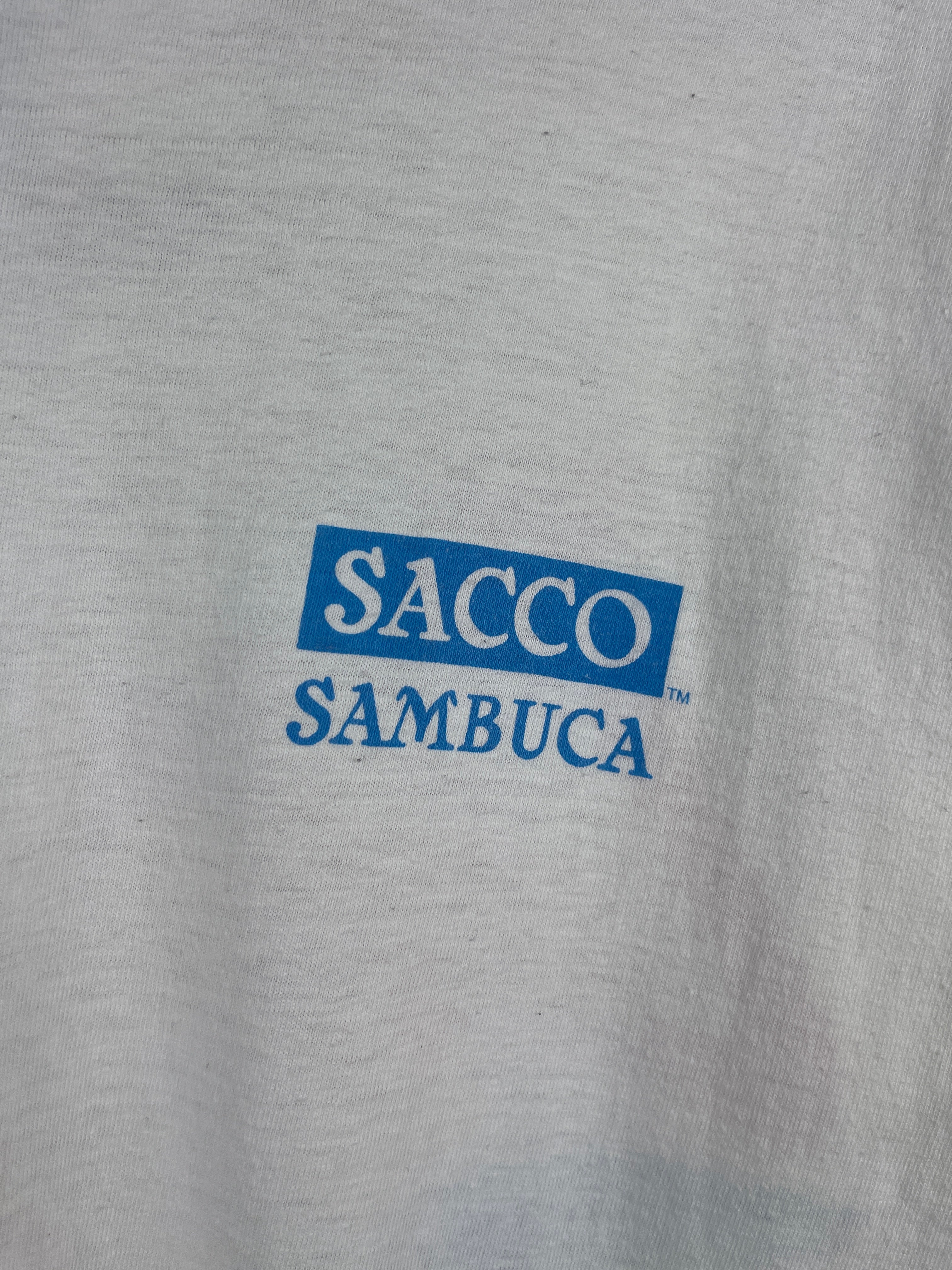 Vintage 90s Sambuca Sacco Do Me White Tee