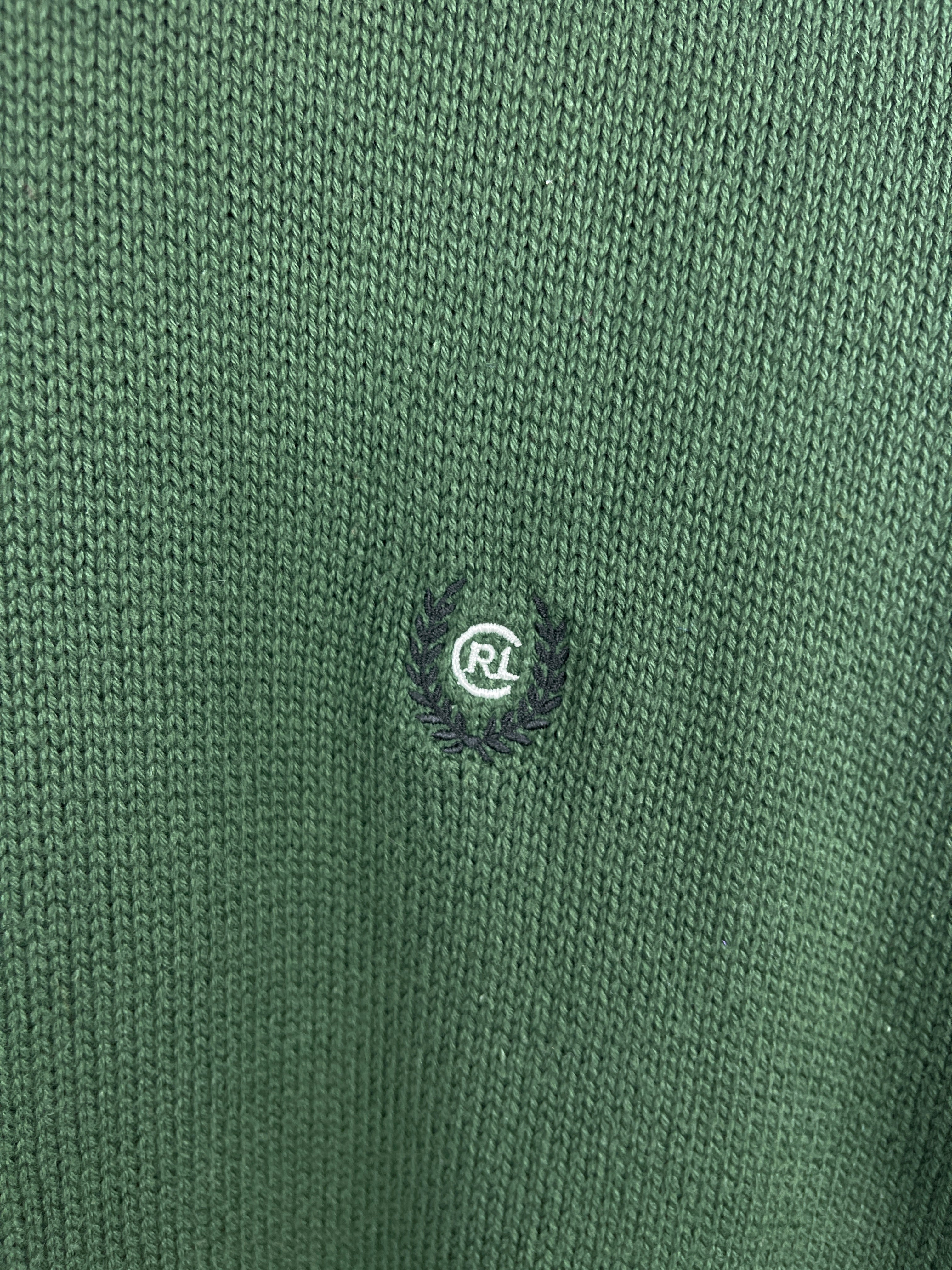 Vintage Chaps Ralph Lauren Green Knit Sweater