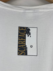 Vintage 90s Scarface Tony Montana Movie Promo White Tee
