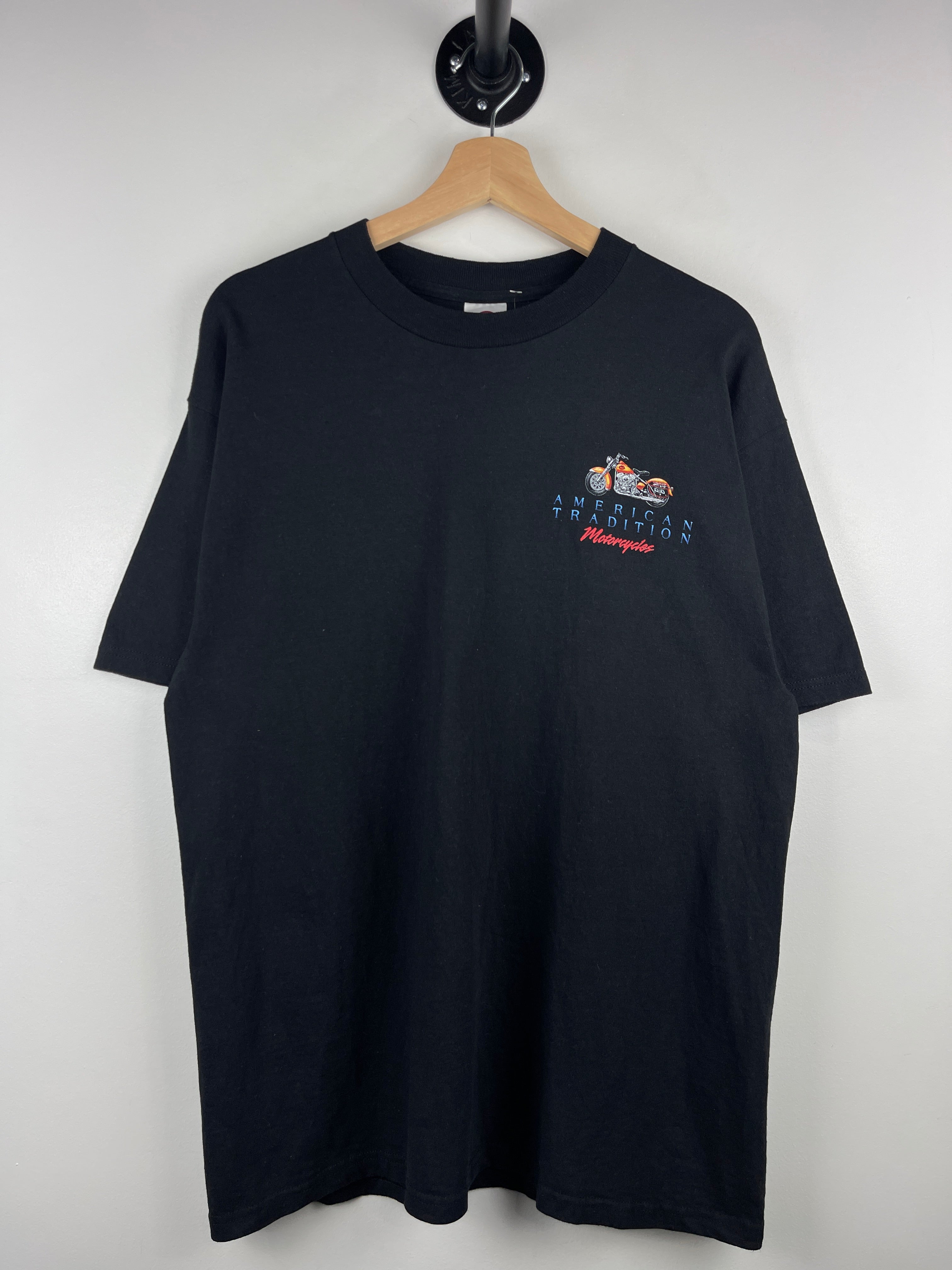 Vintage American Tradition Motorcycle Black Tee