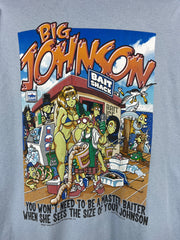 Vintage Big Johnson Fishing Bait Shack Blue Tee