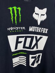 Vintage Fox Racing Monster Energy Black Tee