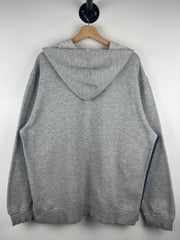 Vintage Adidas 3 Stripe Thrashed Grey Hoodie