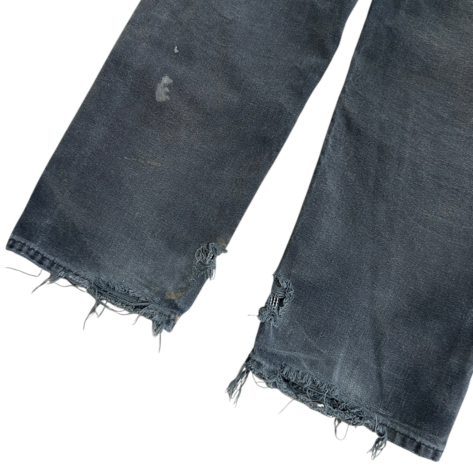 Vintage Carhartt Double Knee Thrashed Faded Black Work Pants