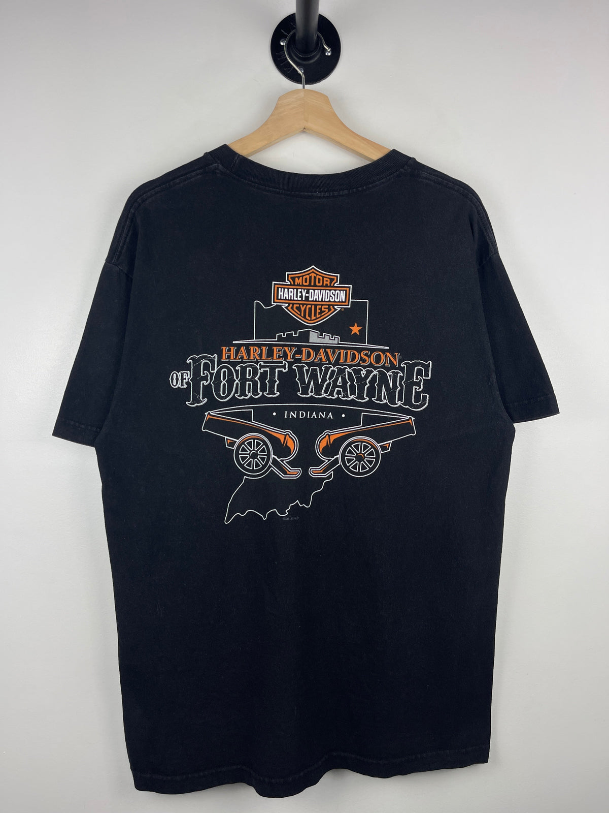 Vintage Harley Davidson I Got Mine Indiana Black Tee
