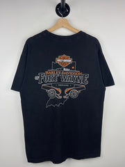 Vintage Harley Davidson I Got Mine Indiana Black Tee
