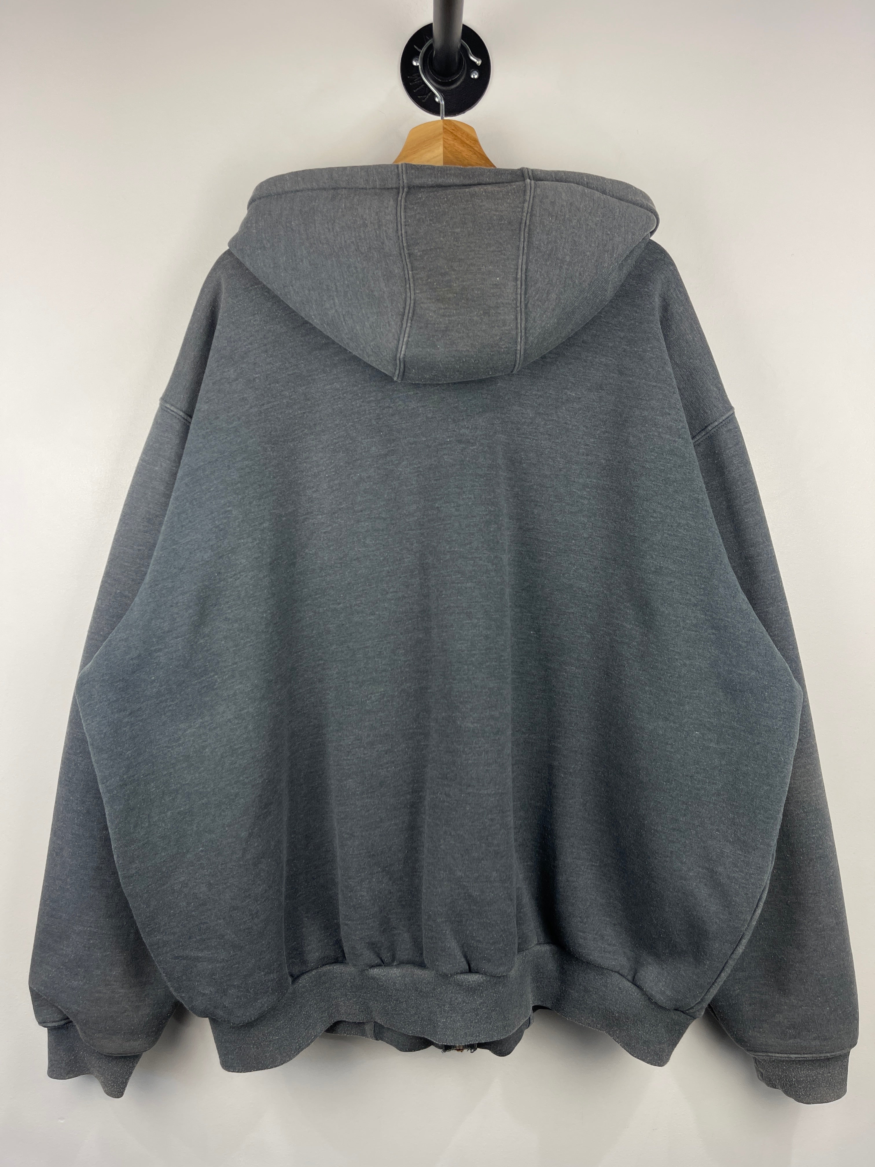Vintage Carhartt Thermal Lined Charcoal Grey Zip Up Hoodie