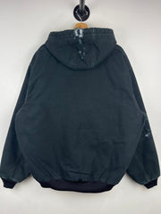 Vintage Carhartt Active Black Hooded Work Jacket J140 BLK