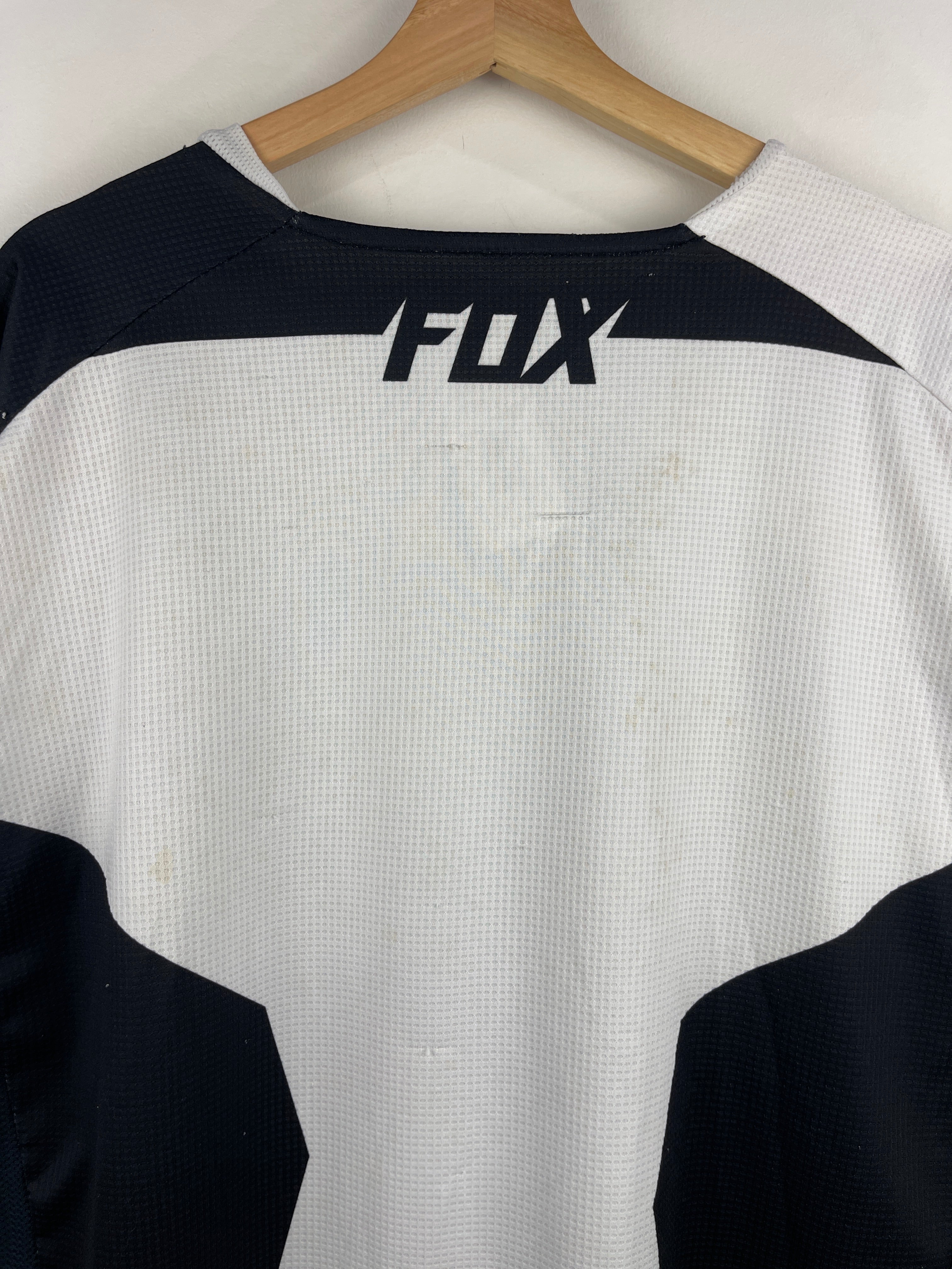 Vintage Fox 180 Motocross Black & White Long Sleeve Jersey