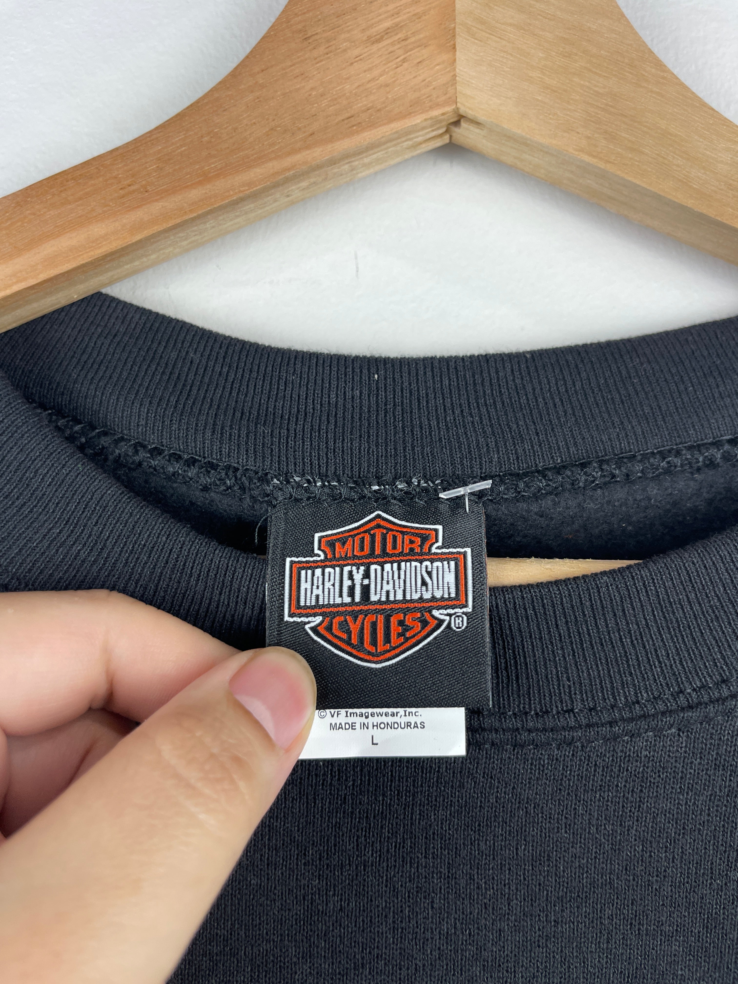 Vintage Harley Davidson Eagle Black Crewneck