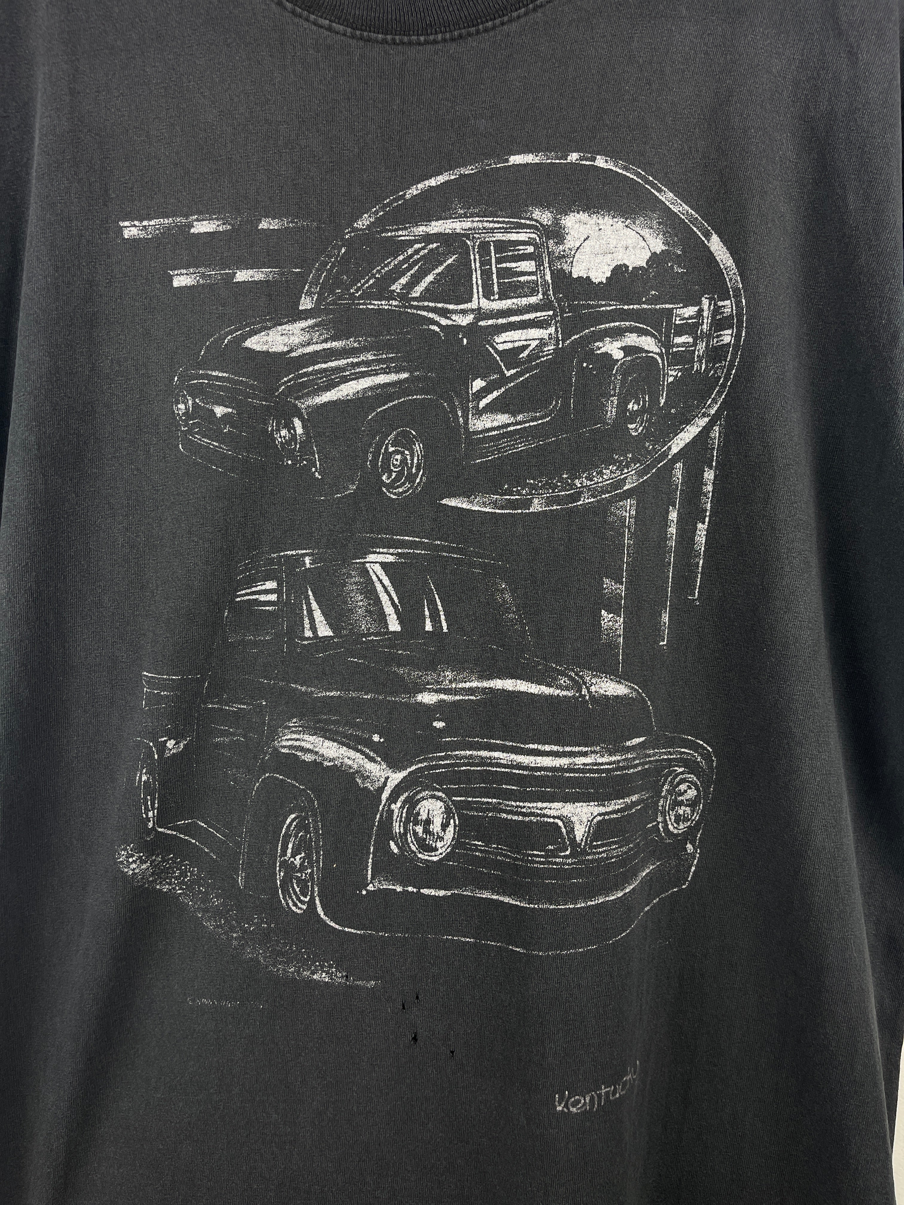 Vintage Ford F-100 Truck Faded Black Tee